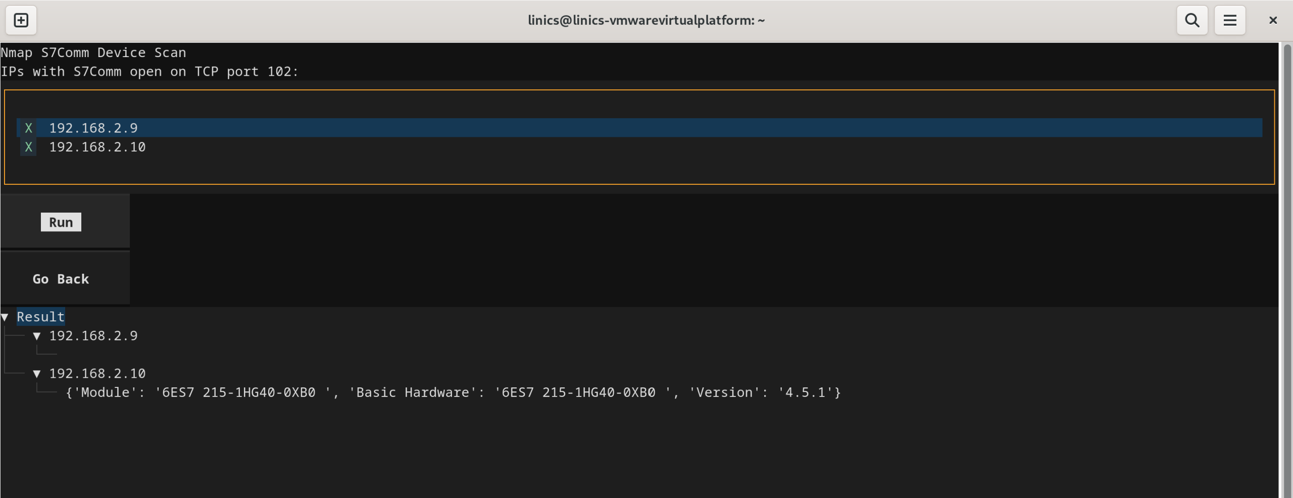 device results